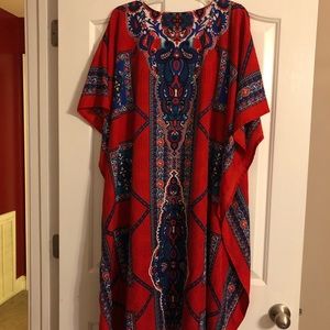 Sante classics kaftan, Red Short Sleeve, In Great Condition. One Size.